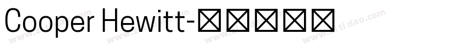 Cooper Hewitt字体转换